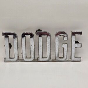 OEM Vintage Dodge Hood Badge Emblem Chrome Metal Mopar 2905760